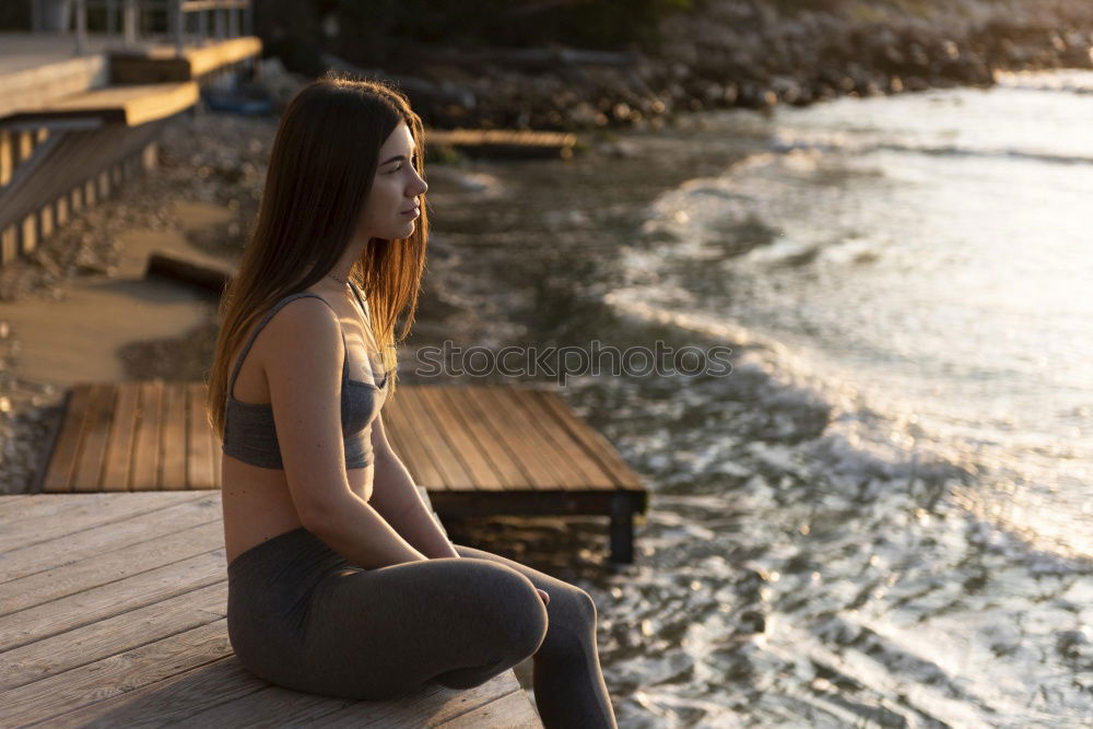 Similar – Girl in front of Alcatraz Prison in San Francisco, California