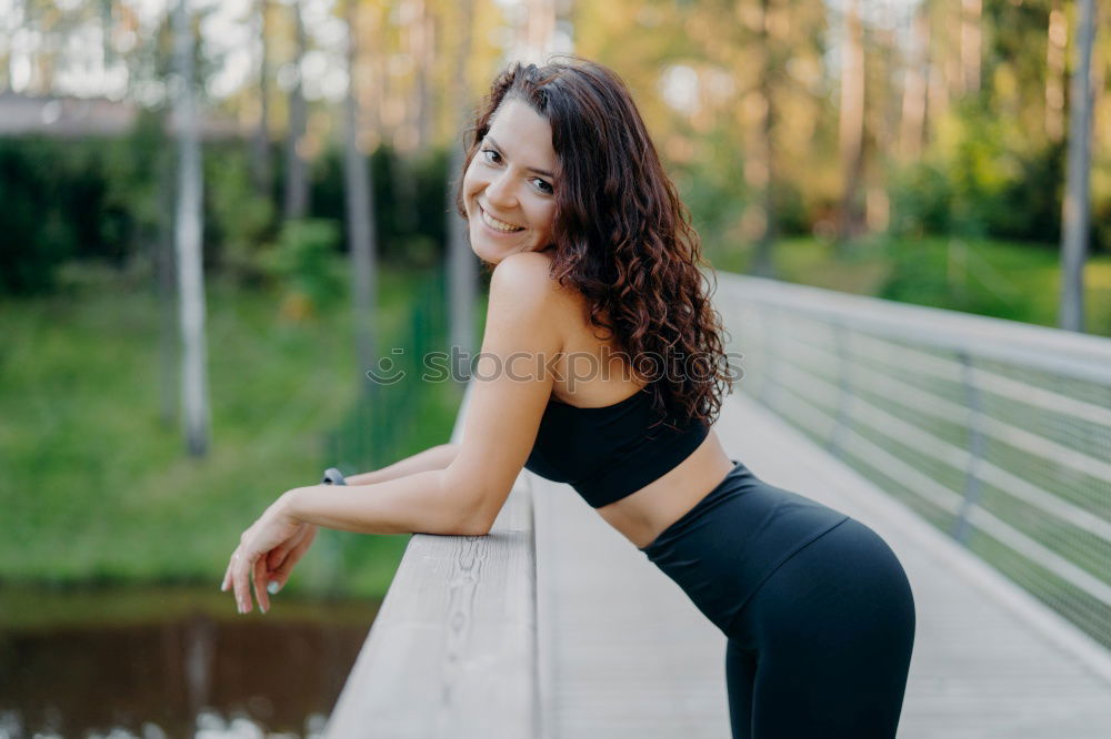 Similar – Image, Stock Photo African woman with black curly hairstyle sitting on urban floor.