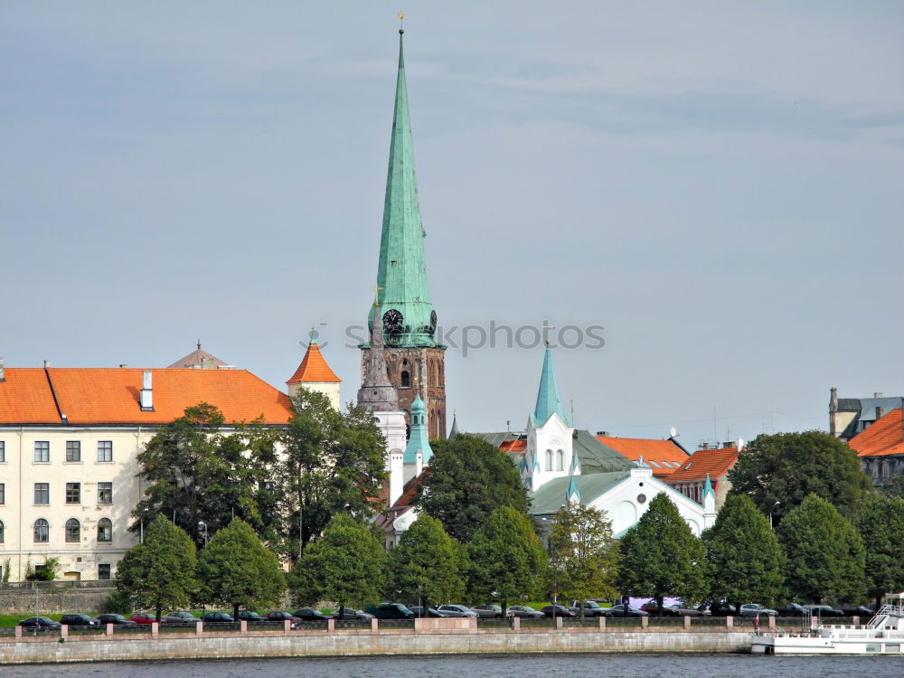 Similar – Image, Stock Photo On the other bank Rostock