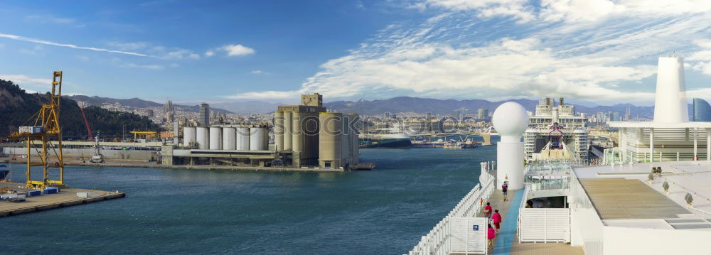 Similar – Image, Stock Photo Panoramic view of Malaga city, Spain