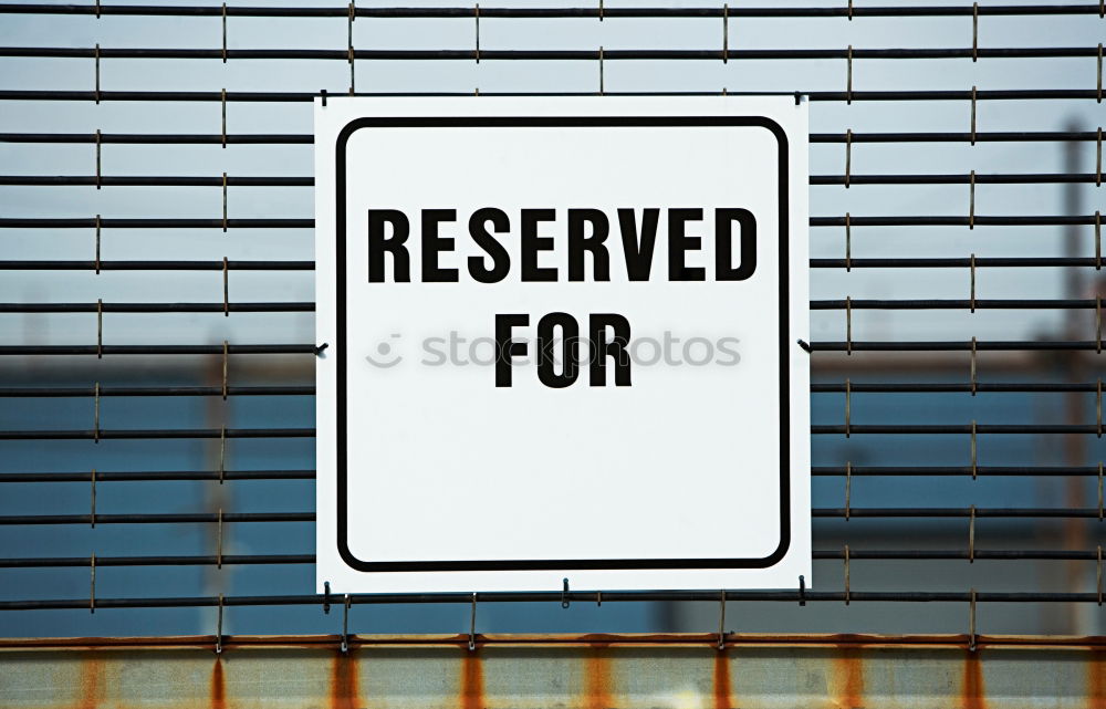 Image, Stock Photo RESERVED! Reserved Places