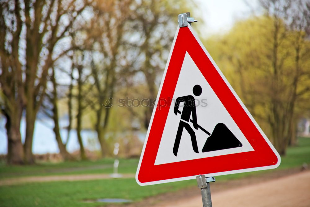 Similar – rolled gravel Road sign