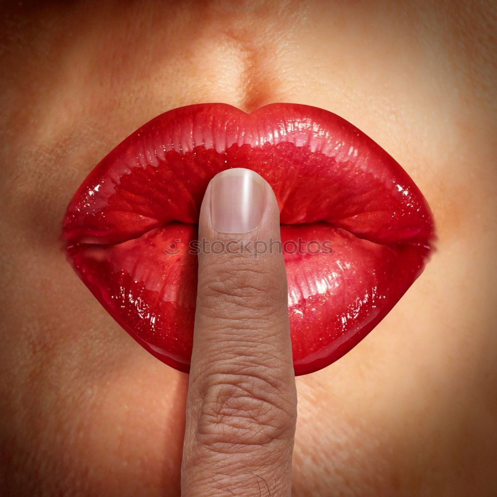 Similar – Image, Stock Photo Wine red Red Lips Hand