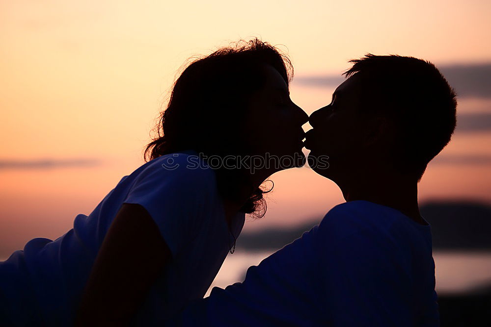 Similar – Image, Stock Photo kiss Love Kissing