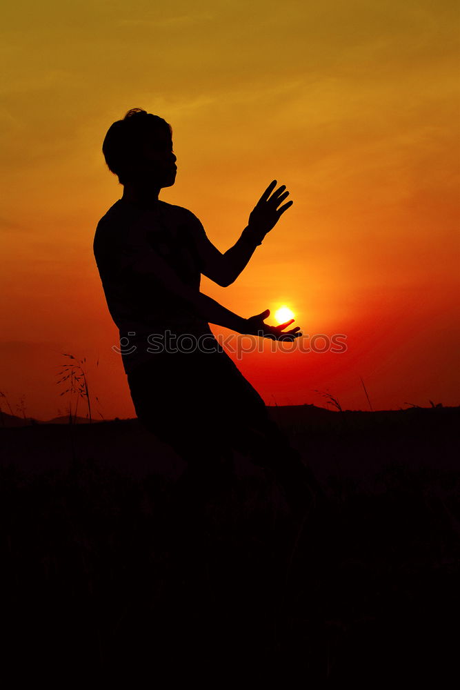 Similar – Image, Stock Photo Sun on your face Masculine