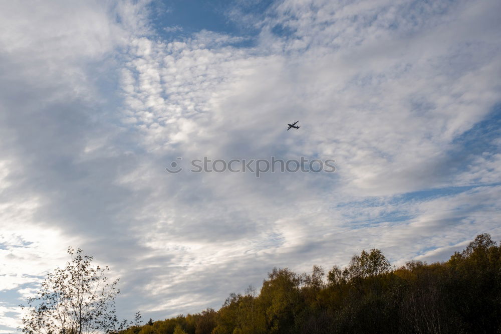 Image, Stock Photo coming down Airplane