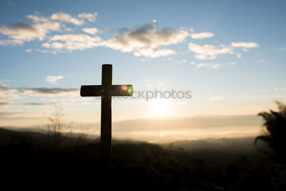 Similar – Gipfelkreuz Umwelt Natur