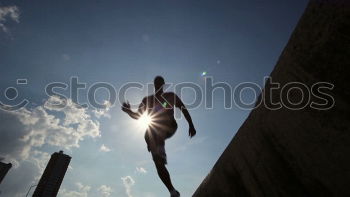 Similar – Image, Stock Photo *jump* Jump Beach Hat