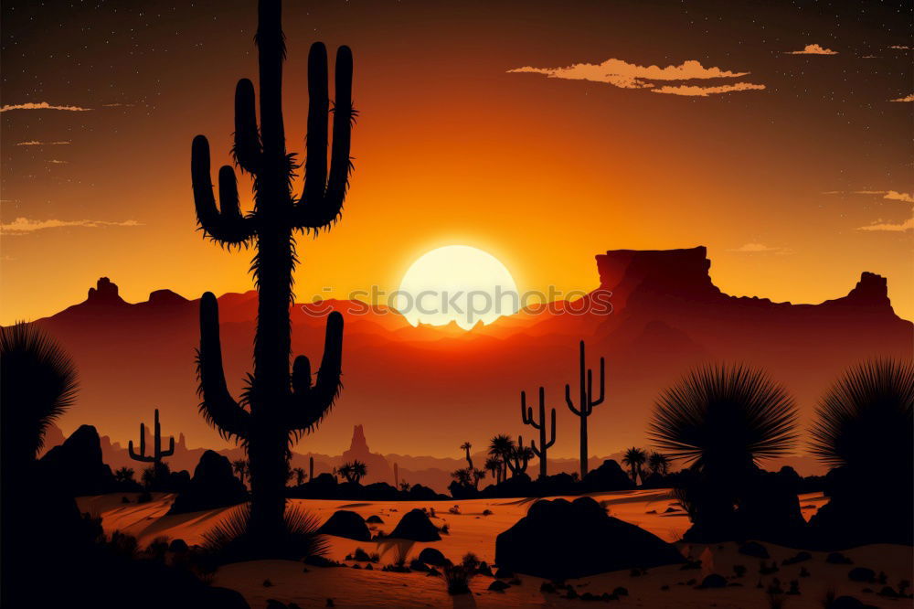 Similar – Image, Stock Photo Wild West and howling coyotes