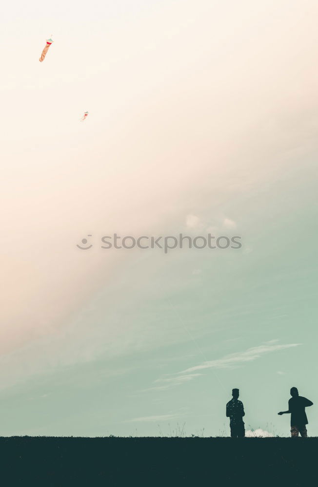 Similar – Lovely couple walking by the sand in the beach horizon.