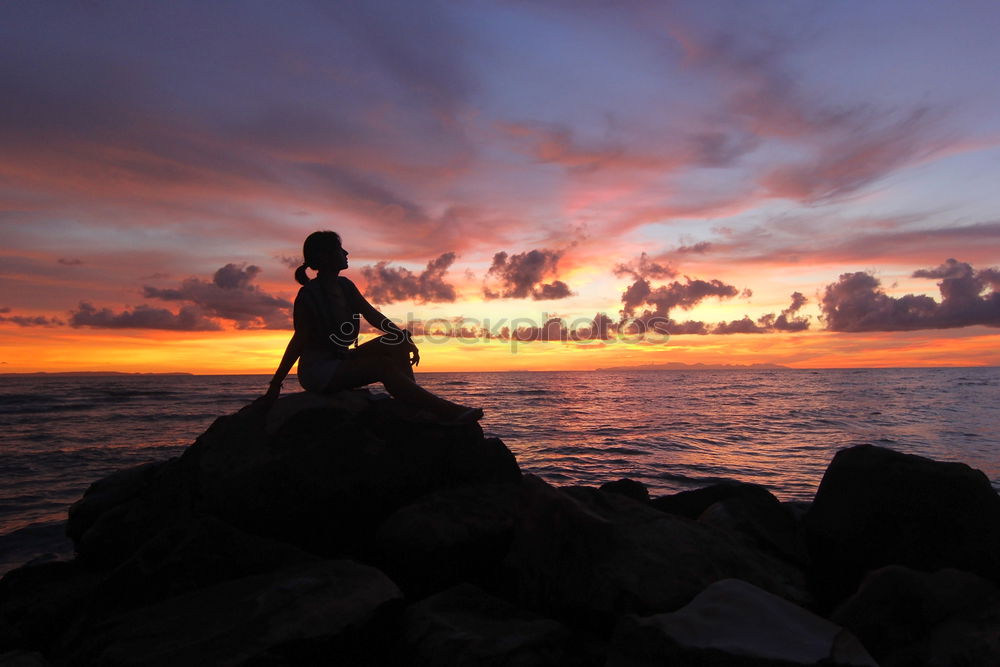 Similar – Foto Bild Sunset in easter island, chile