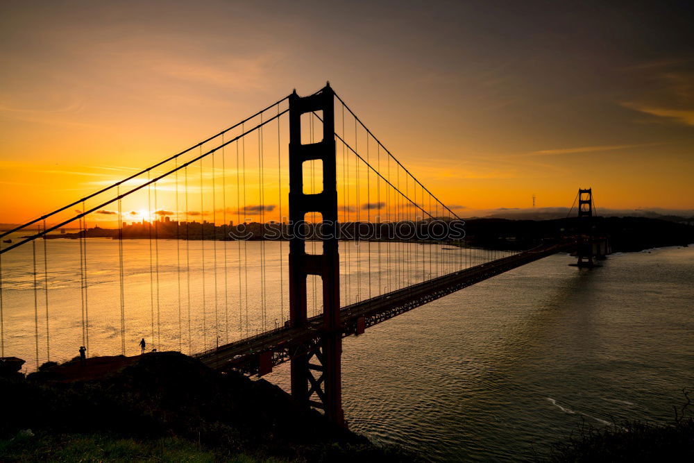 Similar – Image, Stock Photo Sun behind bridge | Lisbon