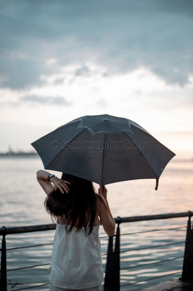 Similar – Image, Stock Photo umbrella. Air Water