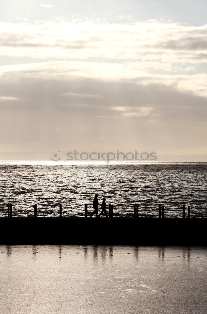 Image, Stock Photo Bay in with evening mood