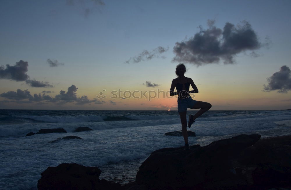 Similar – Image, Stock Photo marcher sur l’horizon