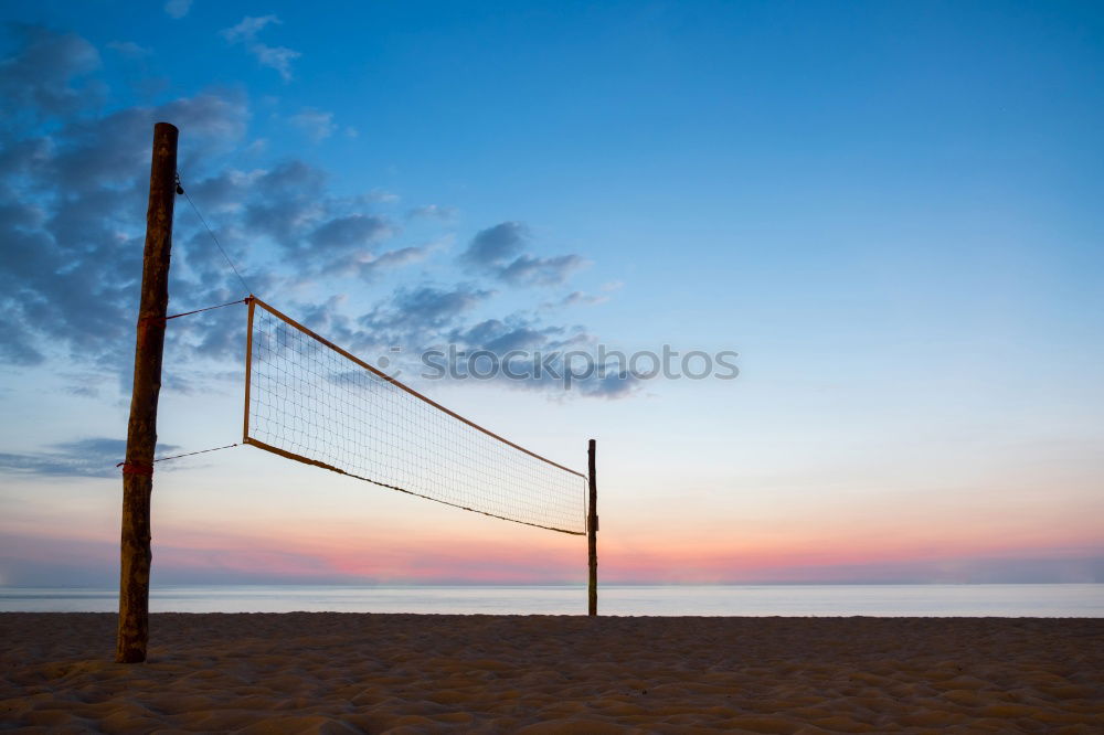 Basketball hoop on the beach