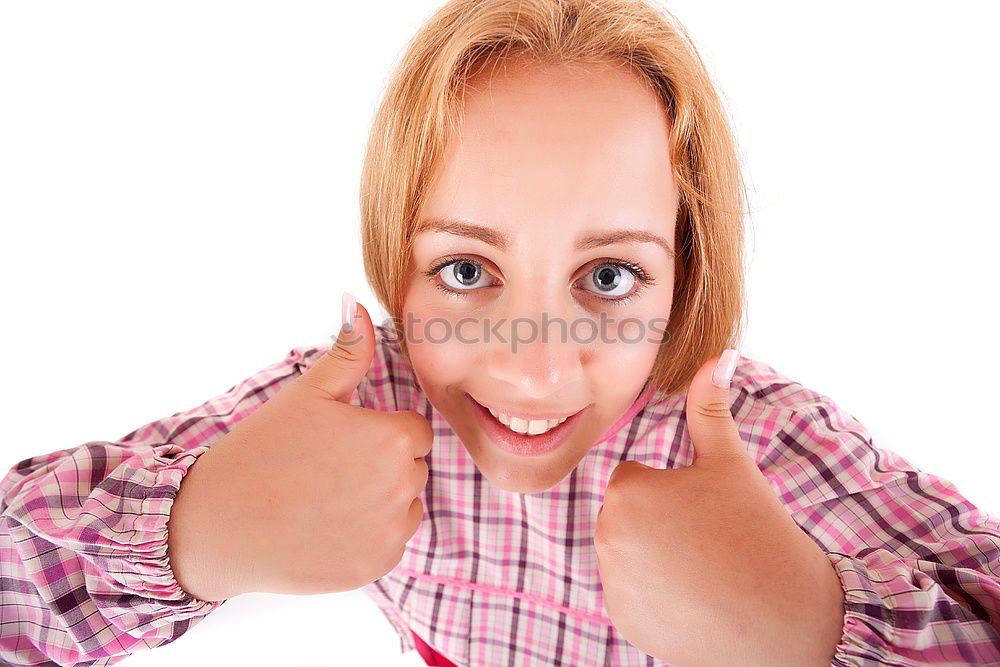 Similar – Image, Stock Photo Woman with monkey mask looking thoughtful