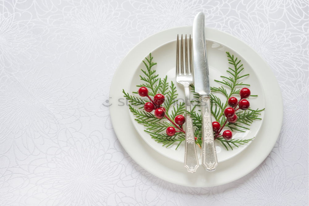 Similar – Natural ornaments for Christmas dinner