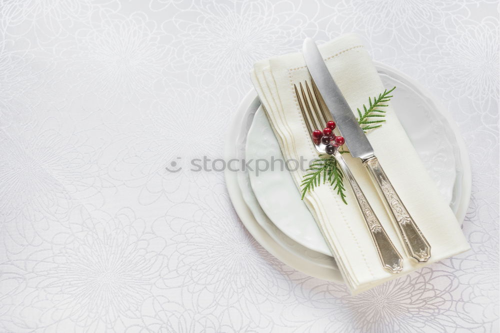 Similar – Natural ornaments for Christmas dinner