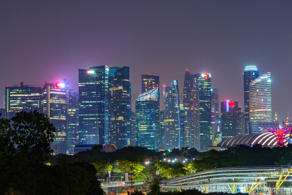 Similar – Image, Stock Photo Modern city with big skyscrapers