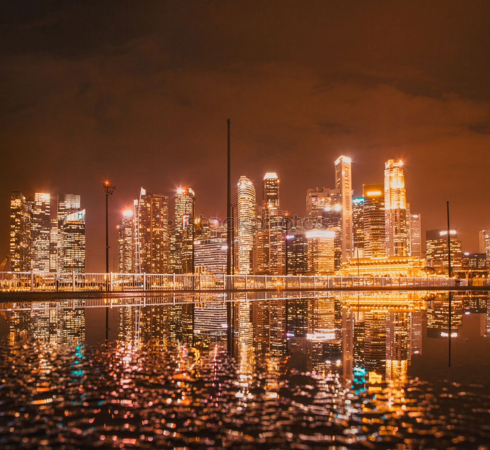 Similar – Image, Stock Photo Waikiki by Night