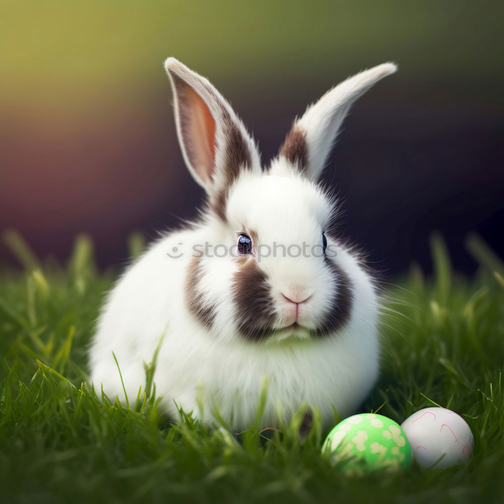 Similar – Image, Stock Photo Little hare and chicken eggs