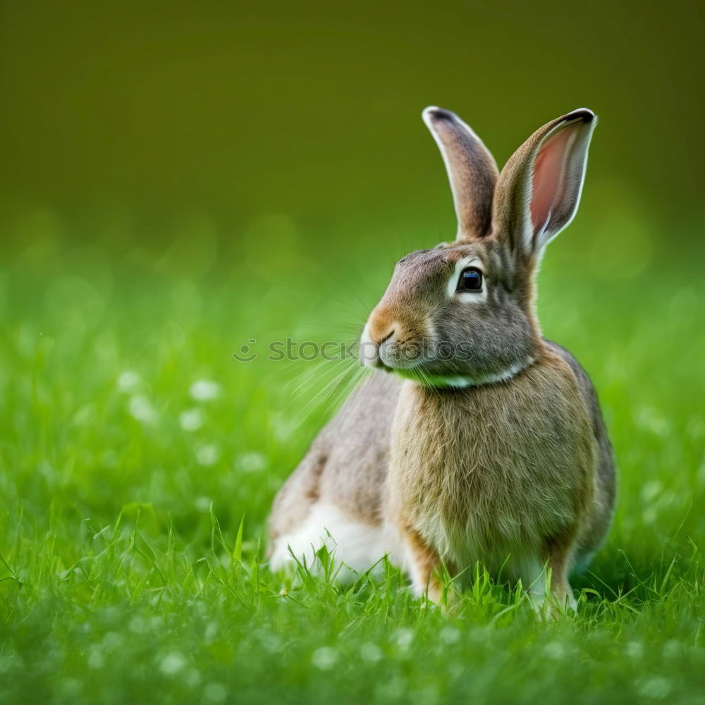 Similar – Brown easter bunny in fresh green grass