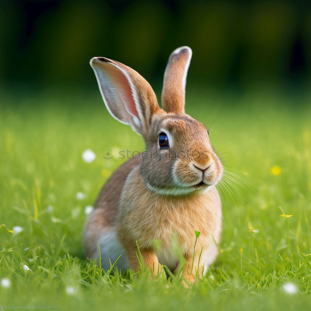 Similar – Brown easter bunny in fresh green grass