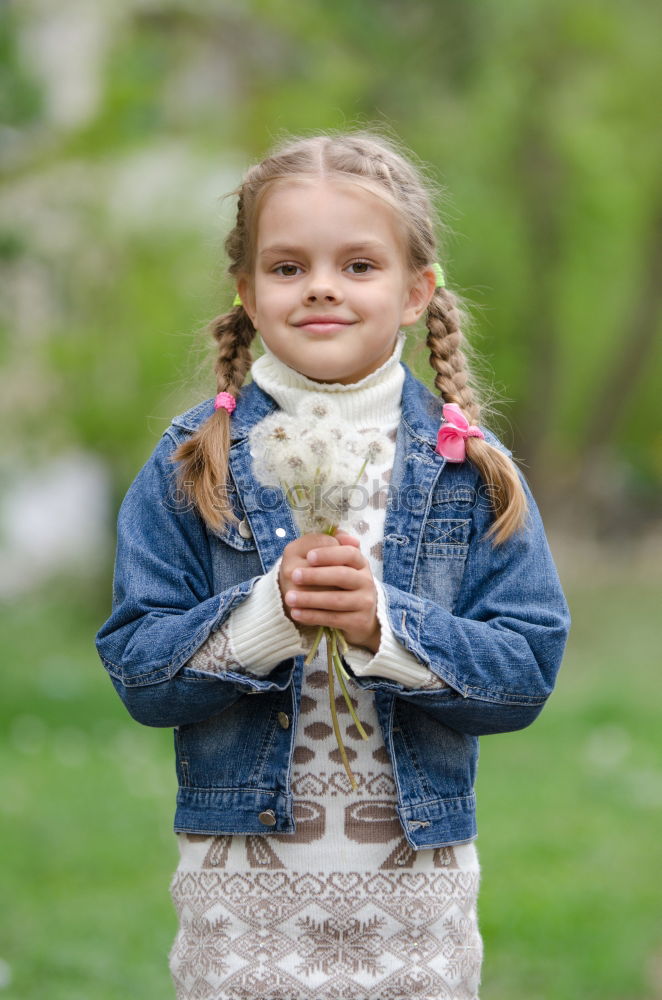 Similar – Girl with blue hair