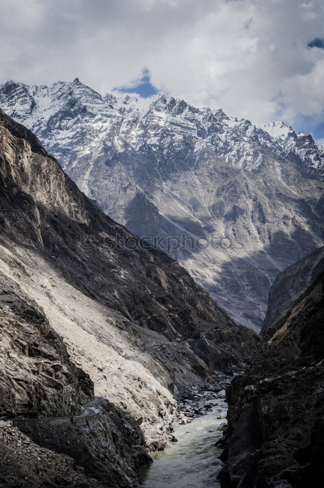 Similar – Image, Stock Photo View of Valley at Manang Village on the Annapurna Circuit