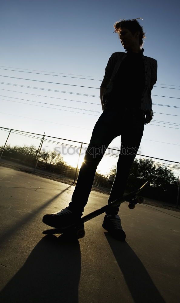 Similar – Image, Stock Photo Skater One Clouds