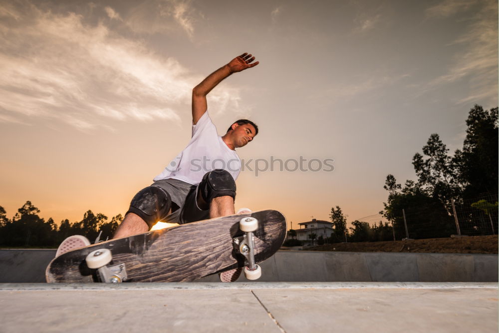 Man skating near sea Joy