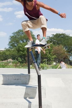 Similar – frontside boardslide II