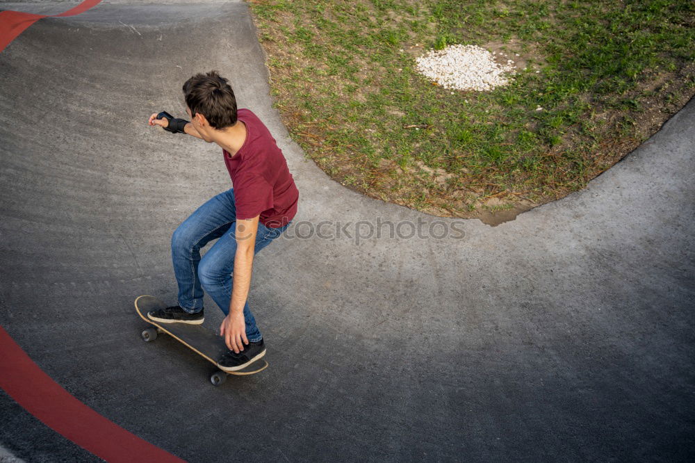 Similar – Image, Stock Photo Skater Minelli Asphalt