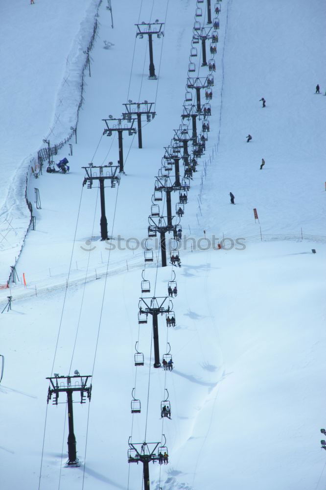 Similar – Image, Stock Photo Ski slopes Ski resort