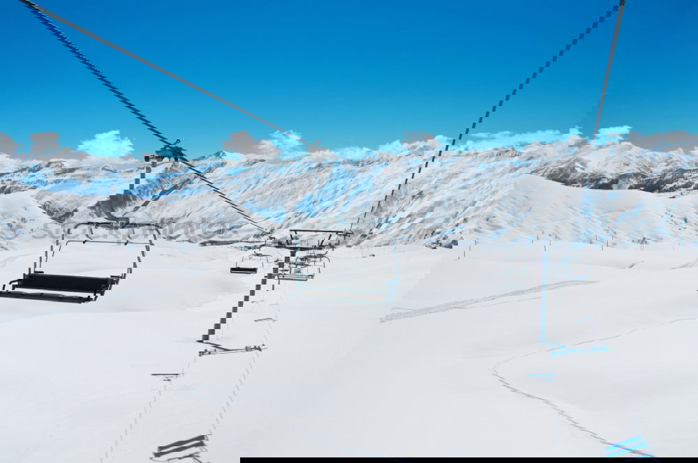 Similar – Image, Stock Photo View of the Ötztal mountains from the Rettenbach glacier with ski lift mast