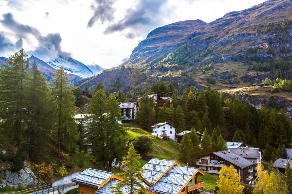 Similar – Image, Stock Photo Walser houses Saas Fee