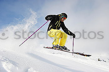 Similar – Tiefschnee Skifahren Sport