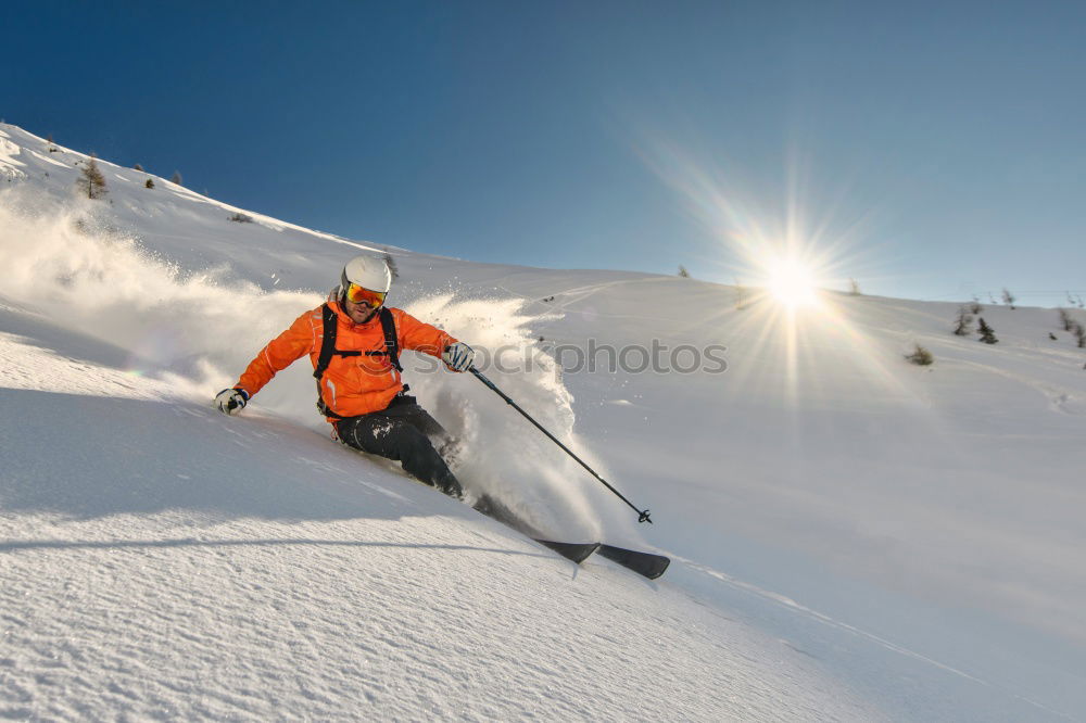 Similar – Ski-Schwung Skifahren