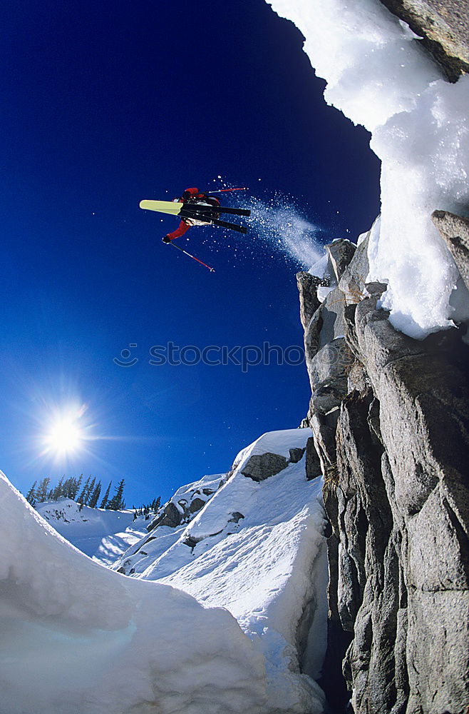 Similar – Image, Stock Photo bs air Snowboarding Jump