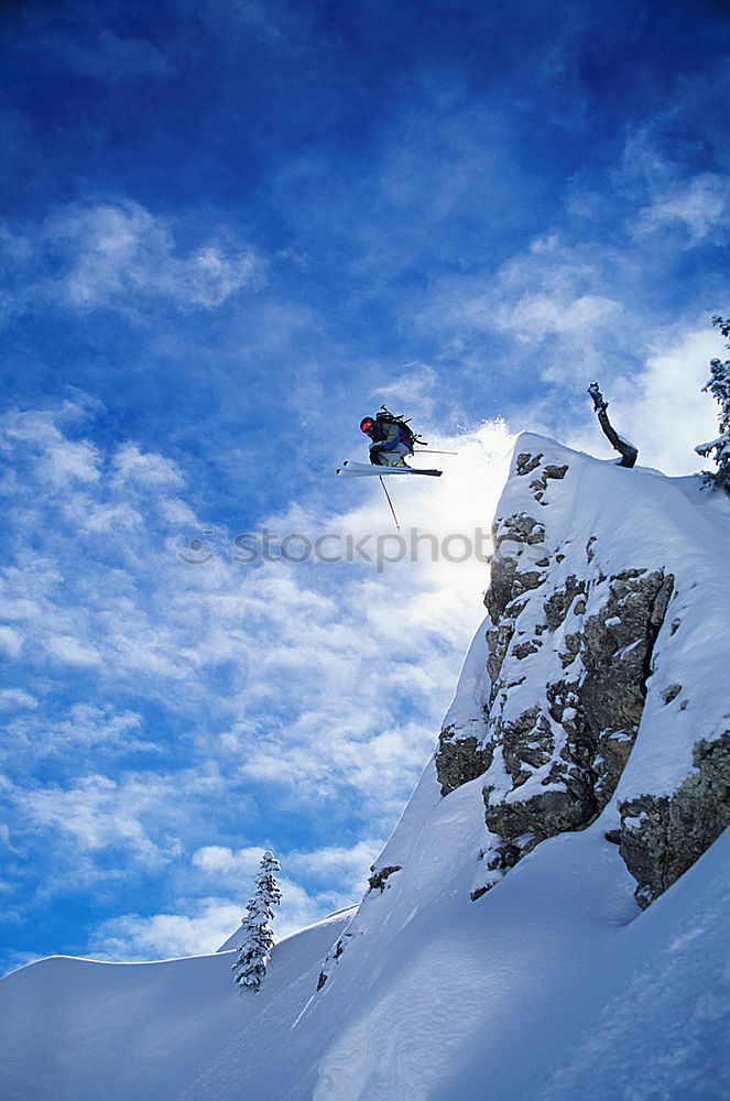 Similar – Image, Stock Photo bs air Snowboarding Jump