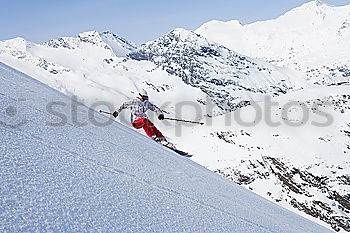 Similar – Image, Stock Photo snowflight Snow Skiing