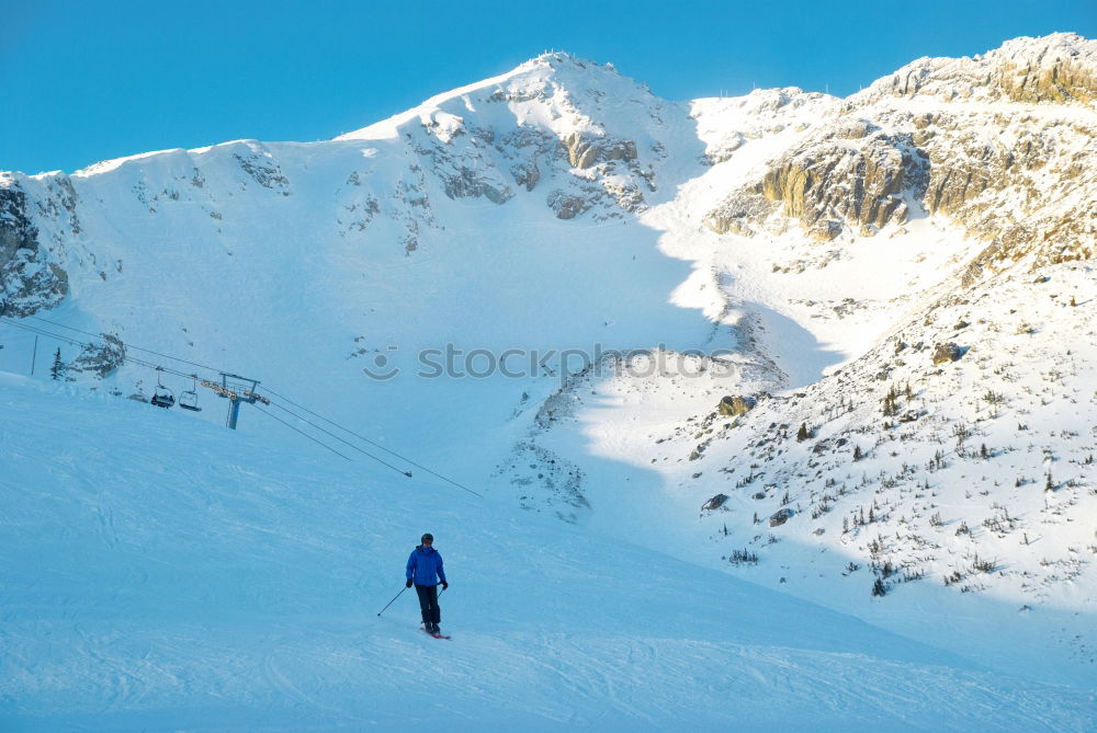 Similar – Schnee-Ente Skifahrer