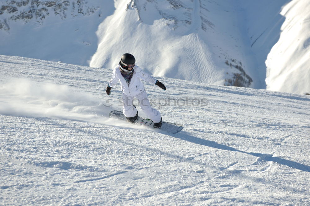 Similar – Ski-Schwung Skifahren