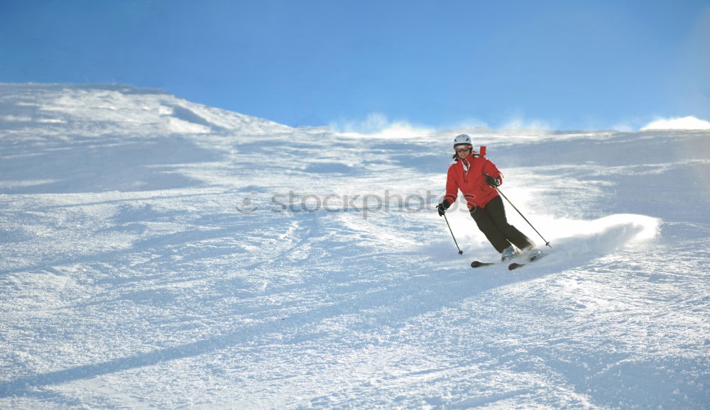 Similar – Ski-Schwung Skifahren