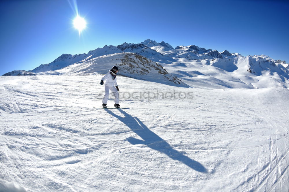 Similar – Schnee-Ente Skifahrer