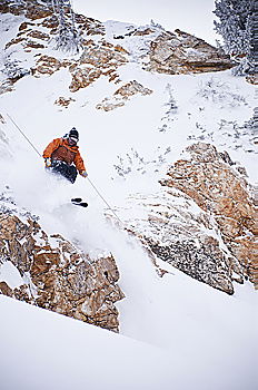 Image, Stock Photo Up to the mountain. Sports