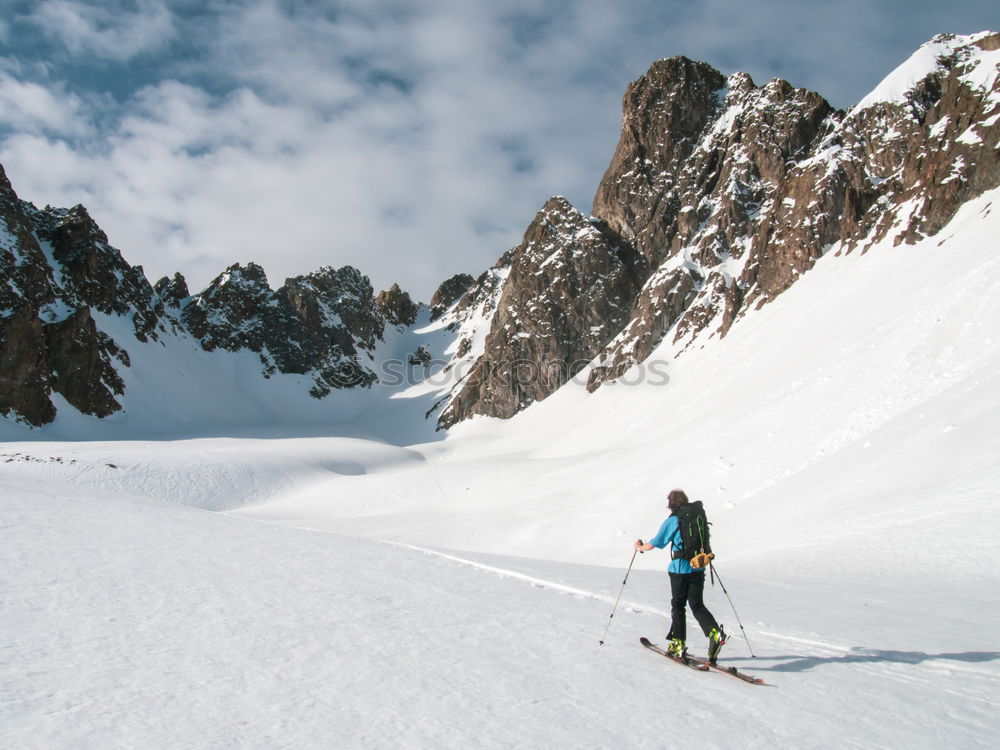 Similar – ski tour Ski tour