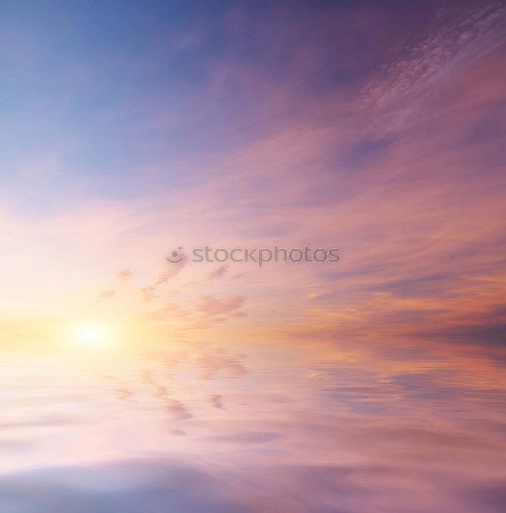 Similar – Image, Stock Photo Sunset above the clouds