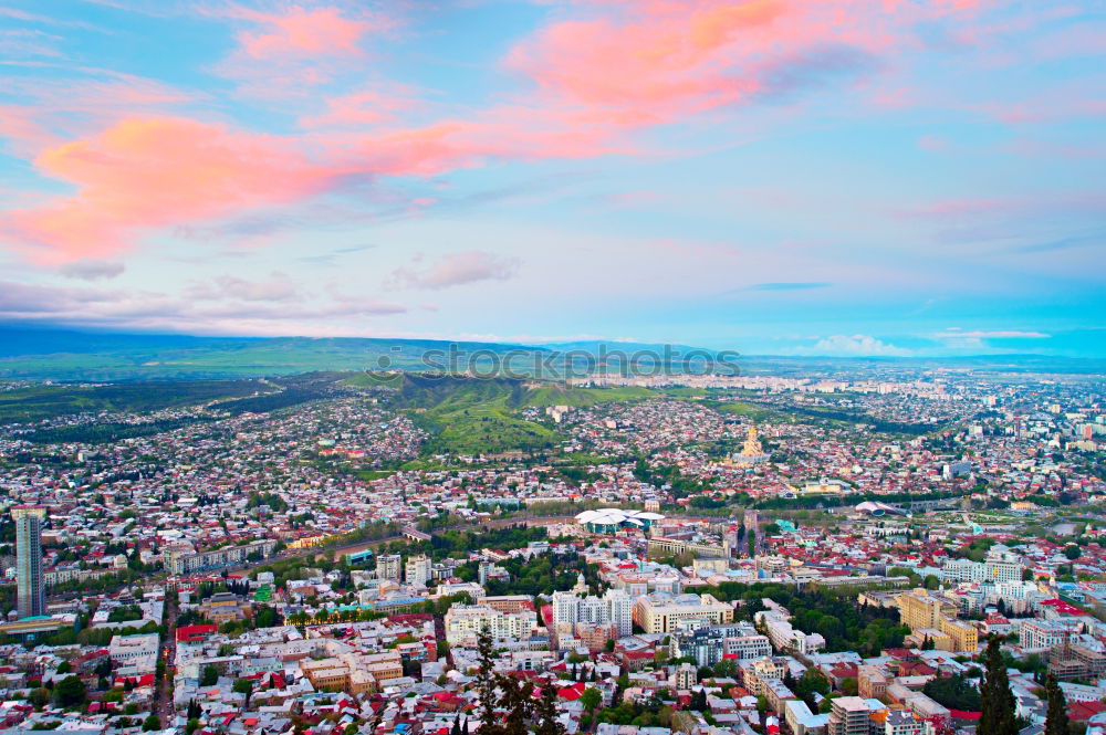 Similar – View over Tbilisi skyline, Georgia